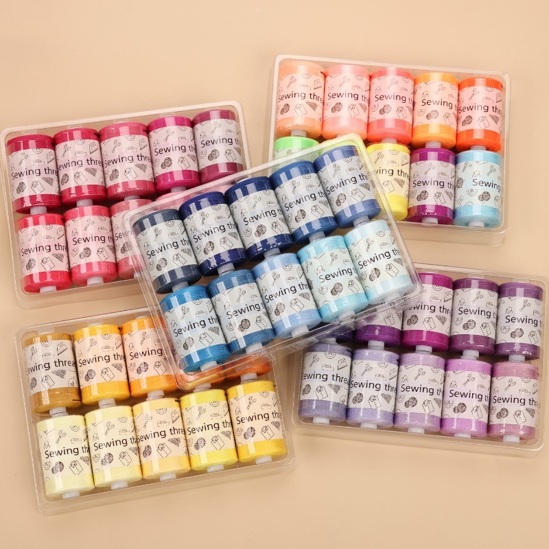 Sewing Thread Production - Wielokolorowy zestaw nici do szycia, trwałe