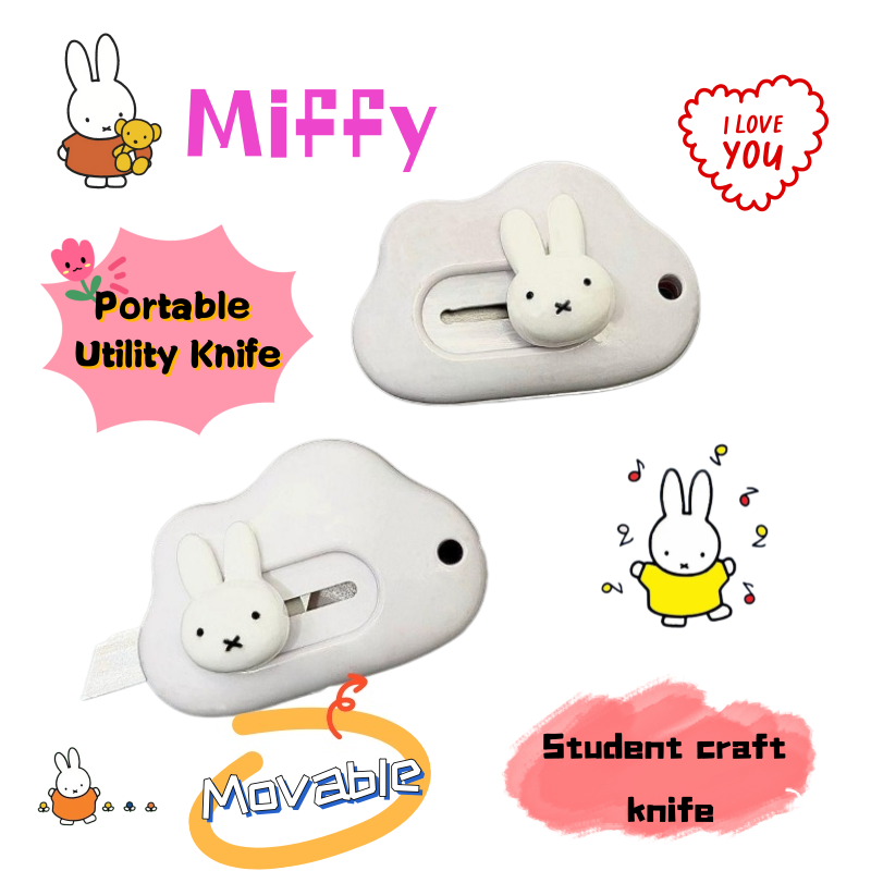 Sewing By - Nóż artystyczny z króliczkiem Miffy, kreatywny,