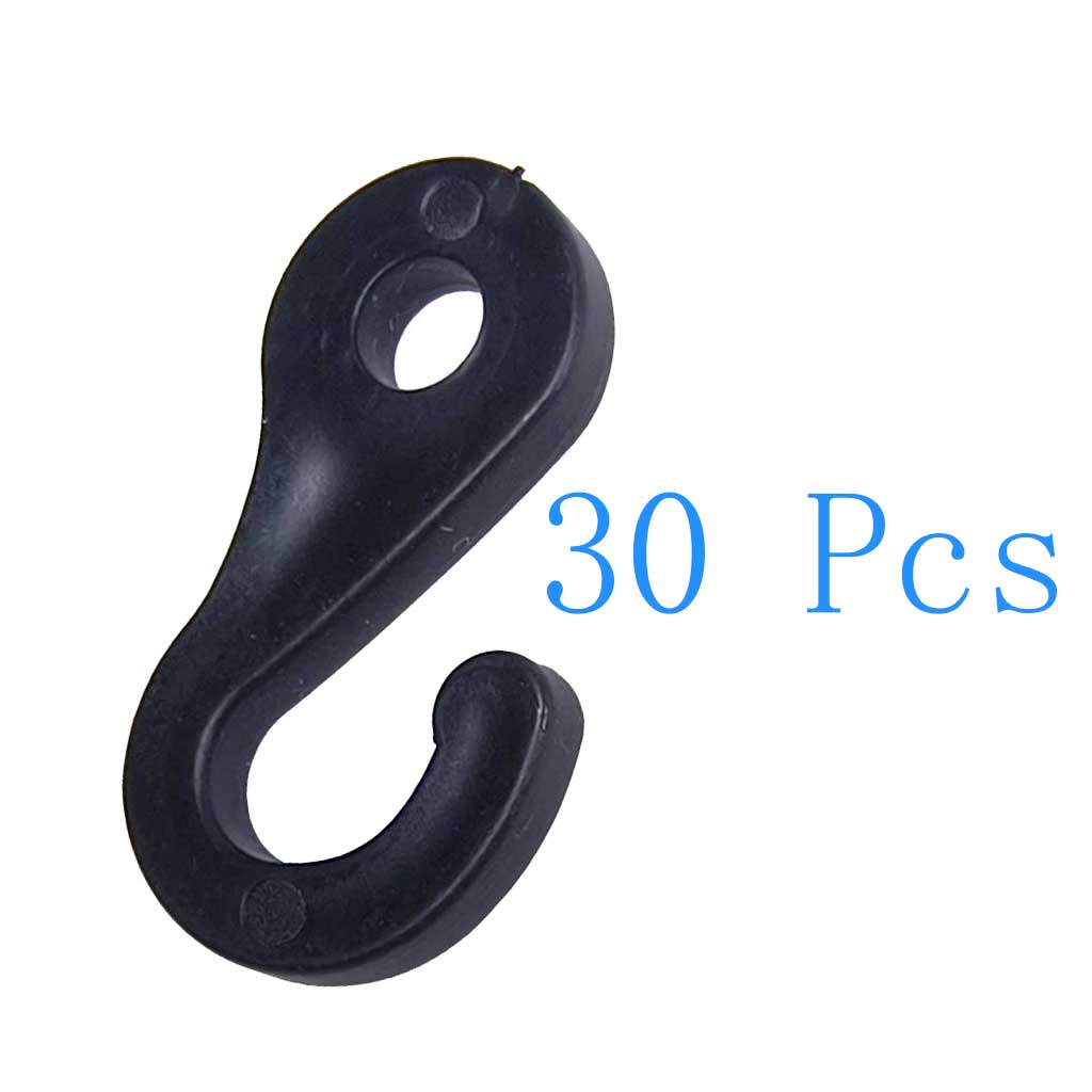 Hook Eye Fastener - 30/50/100 szt. Plastikowe karabińczyki z oczkiem