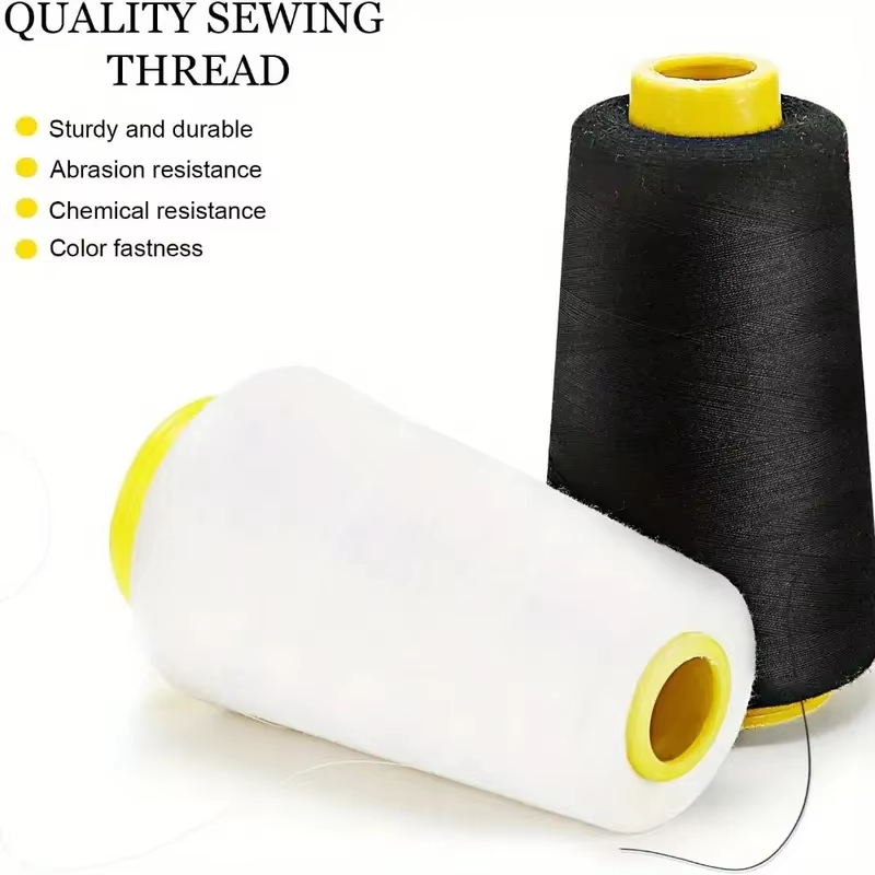 3 czarne 3 białe szpulki nici  – Serger Thread Cone recenzja i cena
