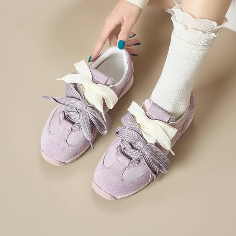 Fioletowe, skórzane buty damsk – Sewing New recenzja i cena
