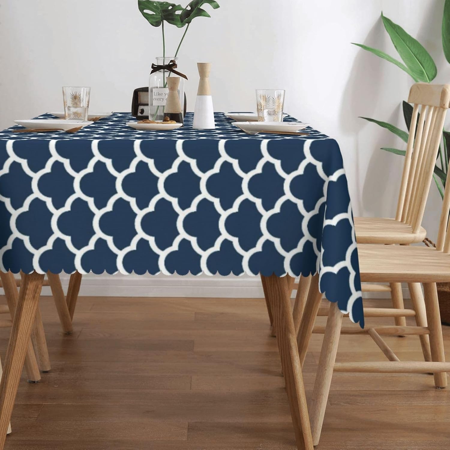 Niebieski obrus granatowy wzór – Century Textile & Sewing Supply Online Shopping recenzja i cena