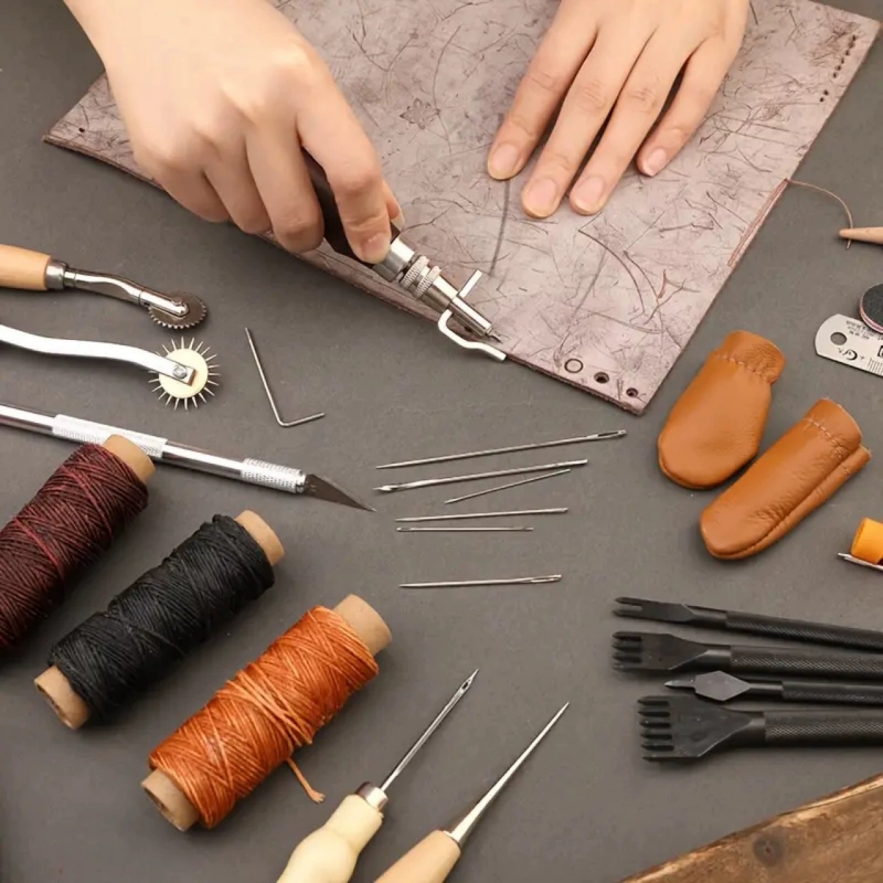 Zestaw do szycia skóry z awlem – Sewing Thread Production recenzja i cena